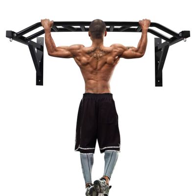 ptlsy Wall Mounted Pull Up Bar with Multi Grip for Pull-up Chin-up Multifunctional Heavy Duty Chin Up Bar Ideal for Home Gym Fitness and Workouts Cross-Training Full Body Strength Training