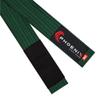 Phoenix Fight Gear Kids Jiu Jitsu Mixed Martial Arts BJJ Belt in Black, White, Grey, Orange, Yellow, Green, Purple, and Blue, Sizes M00, M0, M1, M2, M3 (Green, M3) view 2