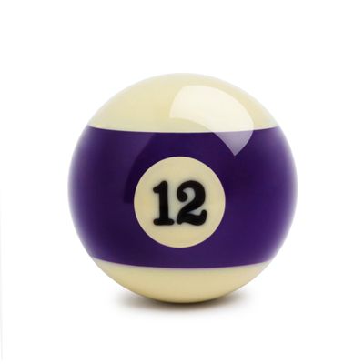 Superbilliards Billiard Pool Table Standard Replacement Ball 2  - 57.2 mm (#12)