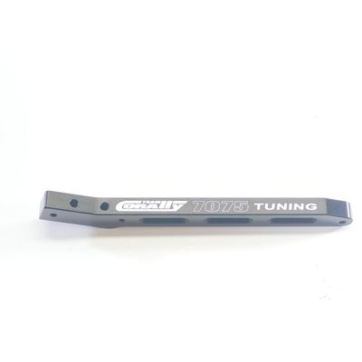Team Corally - Chassis Brace Xtreme - Rear - Aluminum 7075 - Hard Anodised - Black - Made In Italy - fits SWB Chassis- 1pc