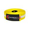 Phoenix Fight Gear Kids Jiu Jitsu Mixed Martial Arts BJJ Belt in Black, White, Grey, Orange, Yellow, Green, Purple, and Blue, Sizes M00, M0, M1, M2, M3 (Yellow/White, M1) view 1