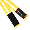 Phoenix Fight Gear Kids Jiu Jitsu Mixed Martial Arts BJJ Belt in Black, White, Grey, Orange, Yellow, Green, Purple, and Blue, Sizes M00, M0, M1, M2, M3 (Yellow/White, M1) view 2