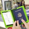 BB-green Passport and Vaccine Card Holder Combo with Vaccine Card Slot, Wallet, Cover for Women and Men view 2