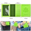 BB-green Passport and Vaccine Card Holder Combo with Vaccine Card Slot, Wallet, Cover for Women and Men view 3