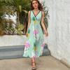 BAIKUTOUAN Pink Flamingos Women Sleeveless Maxi Dress Long Loose Funny view 4