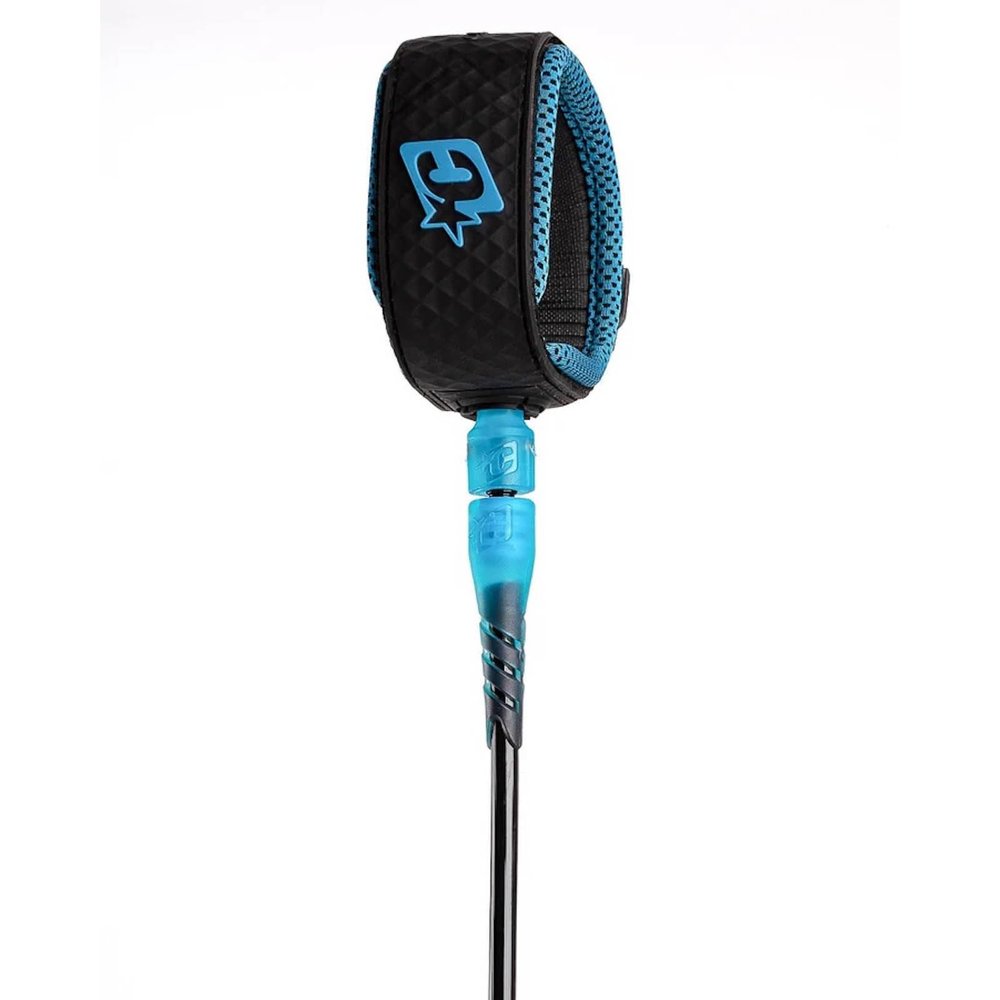 Creatures of Leisure Longboard Ankle 9 : Black Cyan Leash