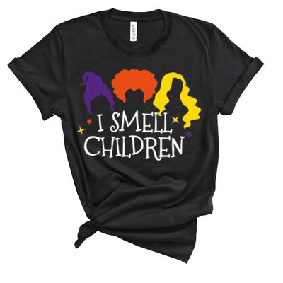 Halloween Hocus I Smell Children Shirts, Just A Bunch Of Shirt Sweatshirt Hoodie, Pocus Tees For Youth, Scary Witch Halloween T-Shirts, Matching Halloween Sisters Costumes