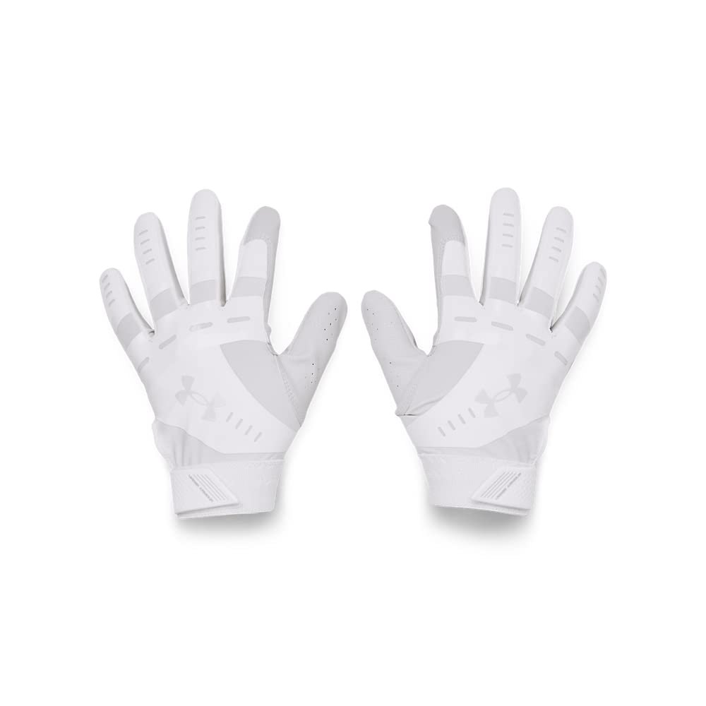 Under Armour Womens Radar Softball Gloves , (100) White / White / Halo Gray , Large