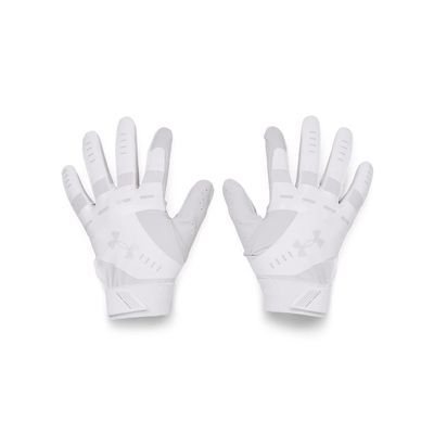 Under Armour Womens Radar Softball Gloves , (100) White / White / Halo Gray , Medium