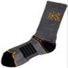 STRIDELINE MEN'S KENNESAW STATE OWL FULL KNIT 4 SOCKS GREY MELANGE view 1