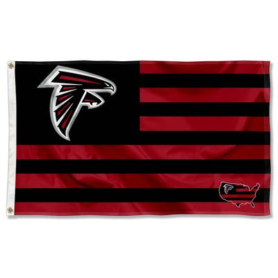 Atlanta Falcons USA American Nation Stripes 3x5 Grommet Flag