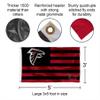 Atlanta Falcons USA American Nation Stripes 3x5 Grommet Flag view 2