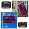 Buffalo Bills USA American Nation Stripes 3x5 Grommet Flag view 3