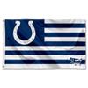 Indianapolis Colts USA American Nation Stripes 3x5 Grommet Flag view 1