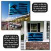 Carolina Panthers USA American Nation Stripes 3x5 Grommet Flag view 4