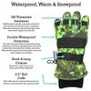 N'Ice Caps Kids Waterproof Winter Thinsulate Warm Gloves (Neon Green Digital Camo, 3-4 Years) view 3