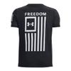 Under Armour Boys' New Freedom Flag T-Shirt, (002) Black / / White, Youth Medium view 2