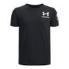 Under Armour Boys' New Freedom Flag T-Shirt, (002) Black / / White, Youth Medium view 3