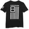 Under Armour Boys' New Freedom Flag T-Shirt, (002) Black / / White, Youth Medium view 4