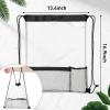 Riakrum 20 Pack Clear Drawstring Bags Bulk Stadium Approved Clear Drawstring Backpack for Sport Events Concerts Travel Beach view 2