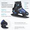 Ice SkatesBoys Hockey Skates,Skates with Adjustable 4 Sizes for Boys Girls Youth Men Women and Beginners (Black Blue, XL (8-10) Women's/(7-9) Men's) view 2