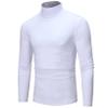 Freebily Thermal Underwear Tops for Men Turtleneck Long Sleeve Knitted Pullover Sim Fit Undershirt White XX-Large view 2