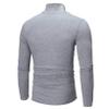 Freebily Thermal Underwear Tops for Men Turtleneck Long Sleeve Knitted Pullover Sim Fit Undershirt Gray Large view 3