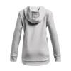 Under Armour Girls ArmourFleece Iridescent Big Logo Hoodie, (014) Halo Gray Medium Heather / / Iridescent, Youth Small view 2