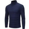 Freebily Thermal Underwear Tops for Men Turtleneck Long Sleeve Knitted Pullover Sim Fit Undershirt Royal Blue XX-Large view 2