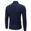Freebily Thermal Underwear Tops for Men Turtleneck Long Sleeve Knitted Pullover Sim Fit Undershirt Royal Blue XX-Large view 3