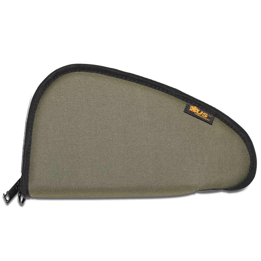 US PeaceKeeper Products P21711 Pistol Case, OD Green, 11"x6"x1", Medium