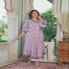 Yash Gallery Women's Rayon Floral Print Angrakha Kurta (White) view 2