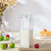 17 oz Milk Carton Water Bottles Plastic Clear Milk Bottles Portable Reusable Milk Box Leakproof Carton Water Container Juice Tea Jug for Travelling Sports Camping Outdoor Activities (12 Pieces) view 4