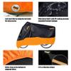 Premium Adult Tricycle Cover, Fit All 3-Wheel Bike or Motorcycles Outdoor and Indoor Storage, 104" L x 43.3" W x 49" H (Black & Orange) view 4