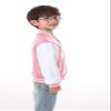 BAICAIYU Kids Varsity Baseball Jackets Boys Girls Fit Varsity Jacket Warm Combed Cotton Fleece Jackets (Pink,13Years,13 Years) view 2