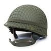 WWII US WW2 M1 Helmet Steel Shell with Net Cover Chin Strap view 1