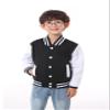BAICAIYU Kids Varsity Baseball Jackets Boys Girls Fit Varsity Jacket Warm Combed Cotton Fleece Coats (Black,10Years,10 Years) view 4