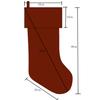 DUO ER 5pcs Silver 3D Embossing Christmas Socks Gift Bag Xmas Stockings Christmas Supplies Socks Mouth White Lamb Wool view 2