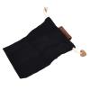 Aqur2020 Leather Foraging Pouch, Belt Foraging Bag Wide Applicability for Fruit Collecting for Camping(Black) view 3