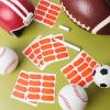 Sumind 48 Pairs Eye Strips Sports Eye Stickers Breathable Strips with 1 White Pencil for Baseball Football Softball Fans on Game Day (Orange) view 4