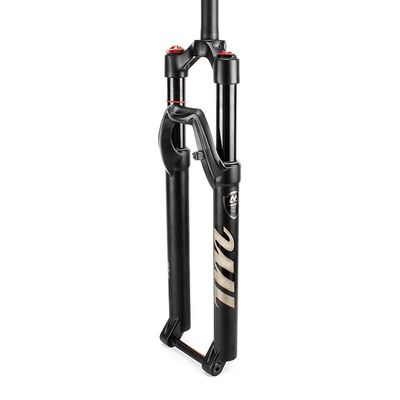 Jejy Bike Front Fork 29inch Shock Absorber, 27.5/29 MTB Mountain Bicycle Air Forks Straight Tube Travel 110mm 1-1/8" Accessories (Color : Black Manual Lockout, Size : 29)