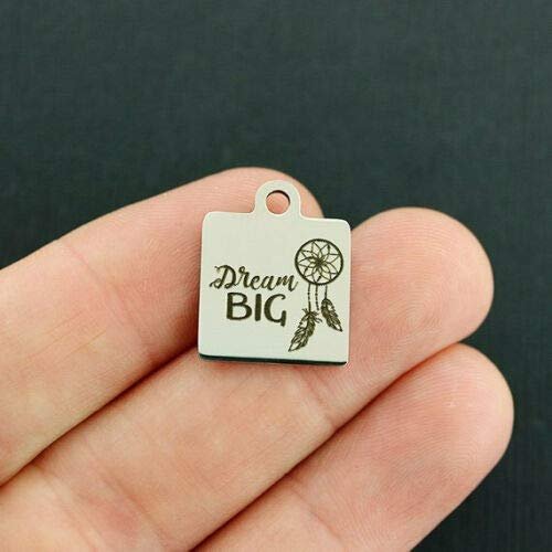 1 Charms Dream Big Stainless Steel Charm - Exclusive Line