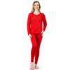 HEROBIKER Women's Thermal Underwear Set Ultra Soft Top & Bottom Base layer Long Johns Winer Warm with Fleece Lined (X-Small, Red) view 1