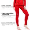 HEROBIKER Women's Thermal Underwear Set Ultra Soft Top & Bottom Base layer Long Johns Winer Warm with Fleece Lined (X-Small, Red) view 3