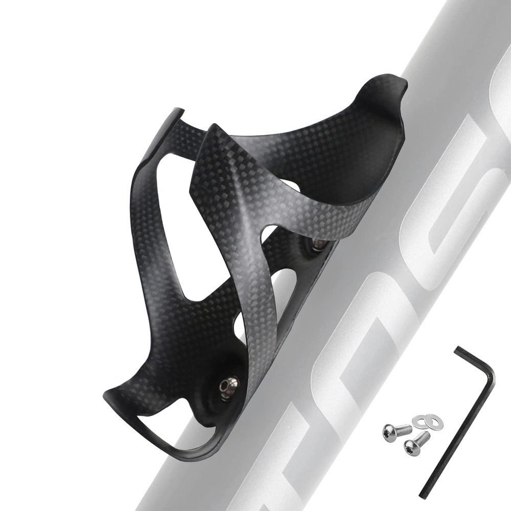 TPard Carbon Fiber Water Bottle Holder for Bicycle Mountain Bike Cup Holder Ultralight Bike Water Bottle Cages for MTB Mountain Road Bike Cycling