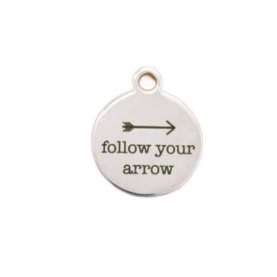1 Charms Dreams Stainless Steel Charm - Follow Your Arrow