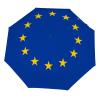 MNBVCR European Union Flag Automatic Open 3 Folds Umbrella Lightweight Portable Windproof Sun Rain Umbrella view 1