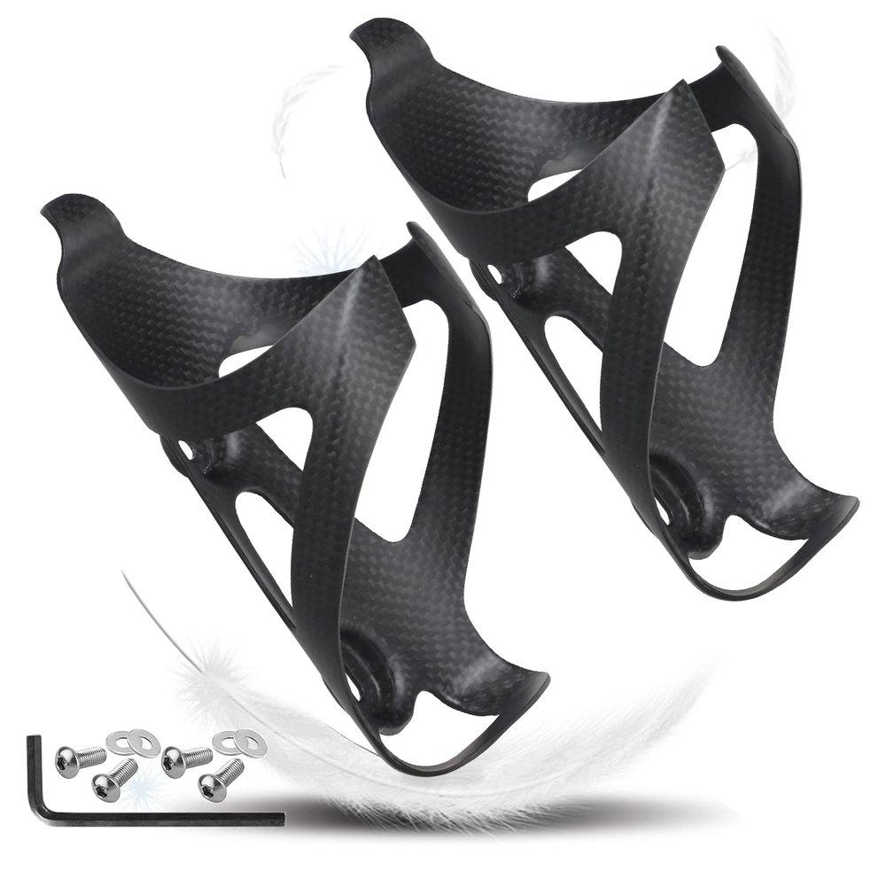 TPard Carbon Fiber Water Bottle Holder for Bicycle Mountain Bike Cup Holder Ultralight Bike Water Bottle Cages for MTB Mountain Road Bike Cycling