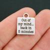 1 Charms Funny Stainless Steel Charm - Out of My Mind ... Back in 5 Minutes view 1
