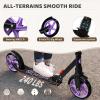 WAYPLUS Kick Scooter for Ages 6+,Kid, Teens & Adults. Max Load 240 LBS. Foldable, Lightweight, 8IN Big Wheels for Kids, Teen and Adults, 4 Adjustable Levels. Bearing ABEC9 view 4